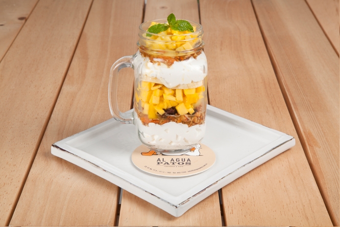 Granola de frutos tropicales.